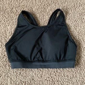 Padded Black sports bra